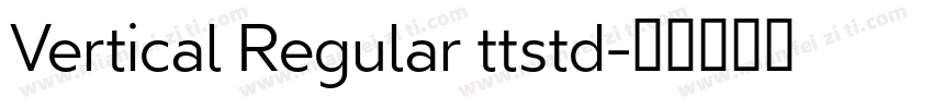 Vertical Regular ttstd字体转换